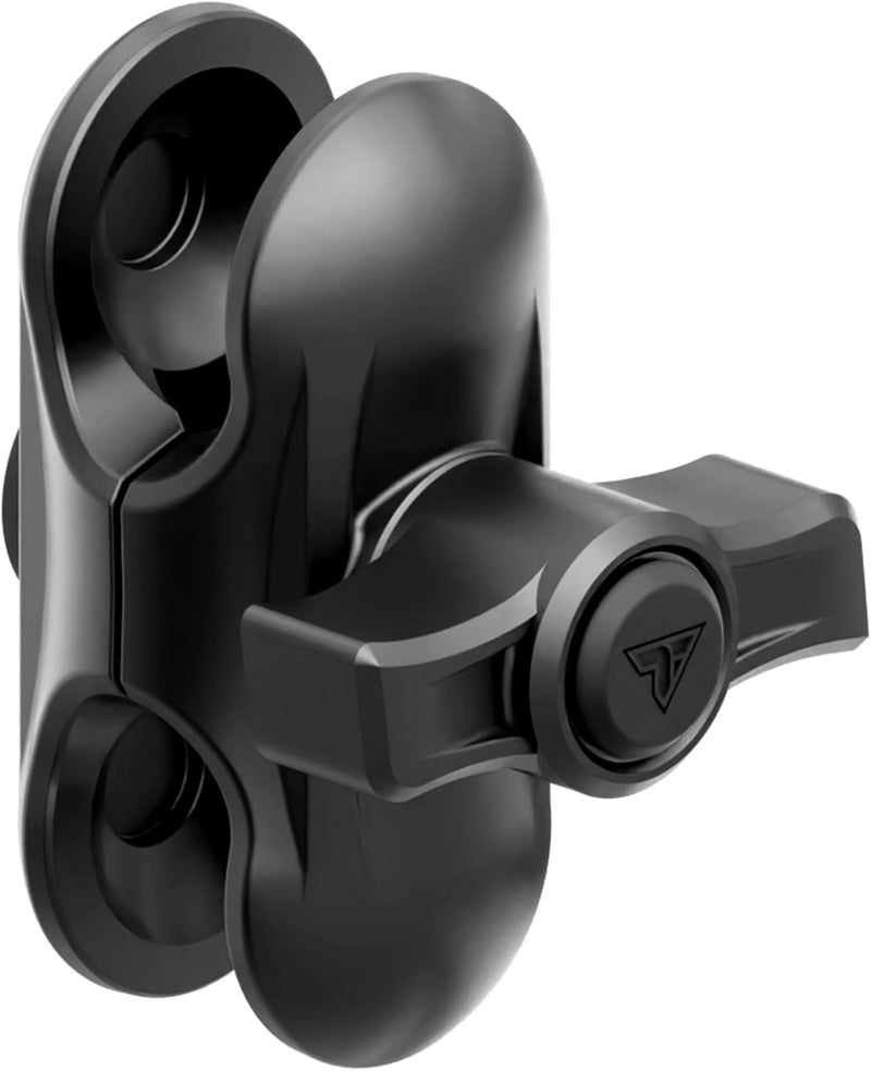 tackform 2" Long Metal 20mm Ball and Socket Arm | DuraLock 20 Series | Dual 20mm Sockets with Optional Anti-Theft Knob | Black - Image 1